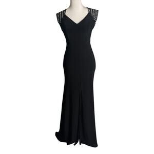 B Darling Black Evening Gown Junior Size 3/4